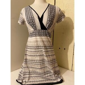 Lole Womens Size Small Dress V‎ Neck Short Sleeve Casual Dress Organic Cotton